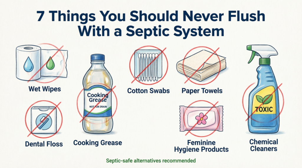 7 Things You Should Never Flush With a Septic System